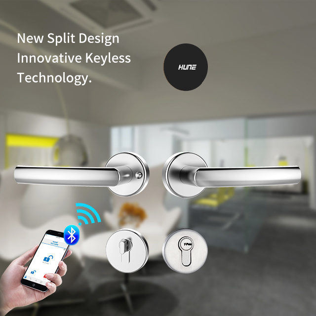 Split design smart phone APP hotel card door lock