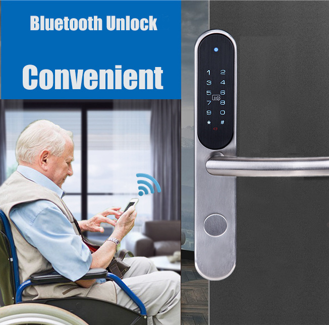 HUNE European style app blue-tooth smart remote control keypad password door lock favorable price