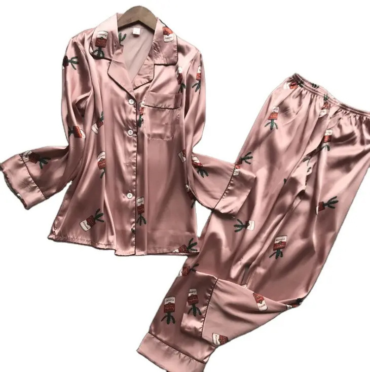 Women Satin Wear Pajamas Sexy Nighty for Women Night Sleeping Hot Night Dress Plus Size Women's sleepwear