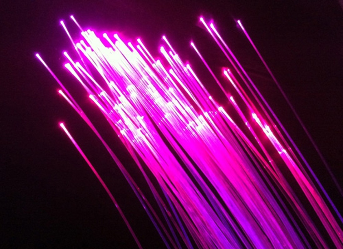 0.25mm PMMA Transparent End Glow Fiber Optic Cable For Gift Lights Christmas Tree , Toy Lights Lighting Decoration