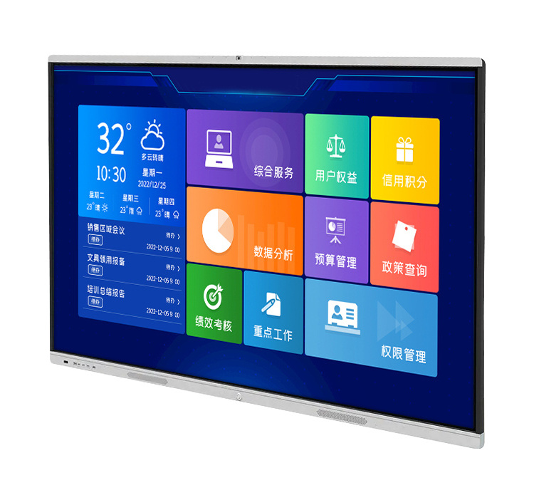 55 65 75 86 98 inch 4K interactive whiteboard smart tv board all in one interactive screen panel LED Flat Panel for classroom