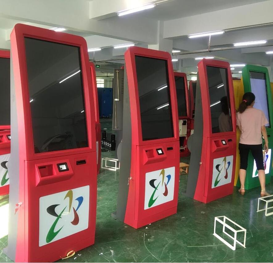 HungHui free standing big size betting lottery ticket printing kiosk