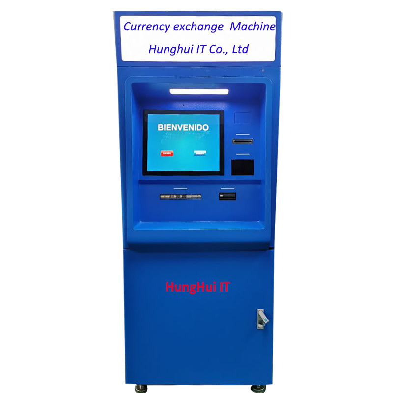 Lobby Touchscreen Cash Exchange ATM Machine/ Foreign Currency exchange Machine for sale with Offline software supported.