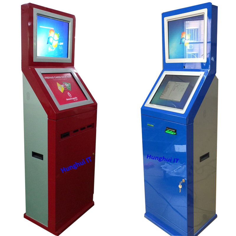 Free standing dual screen Gift Card SIM Card vending machine