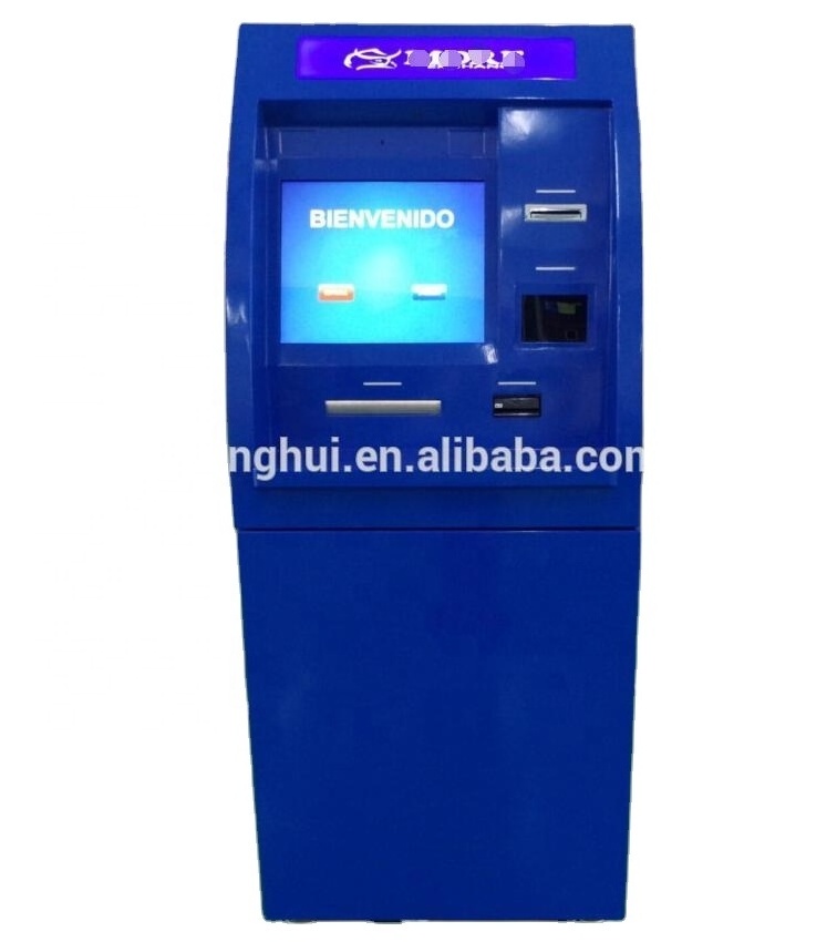 Lobby Touchscreen Cash Exchange ATM Machine/ Foreign Currency exchange Machine for sale with Offline software supported.