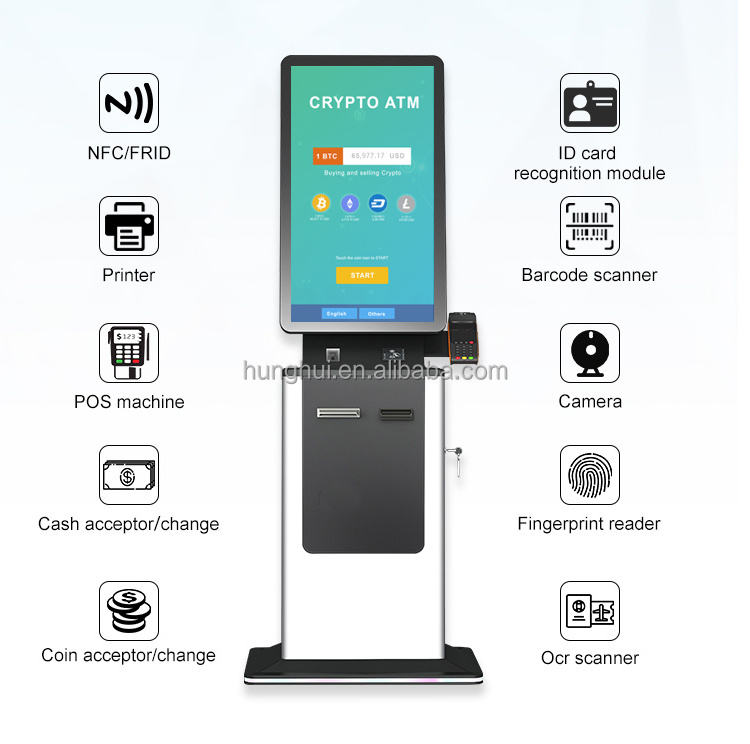 Self Service Payment Kiosk Automatic Touch Screen Kiosk Self Ordering check-out kiosk Machine for Restaurant