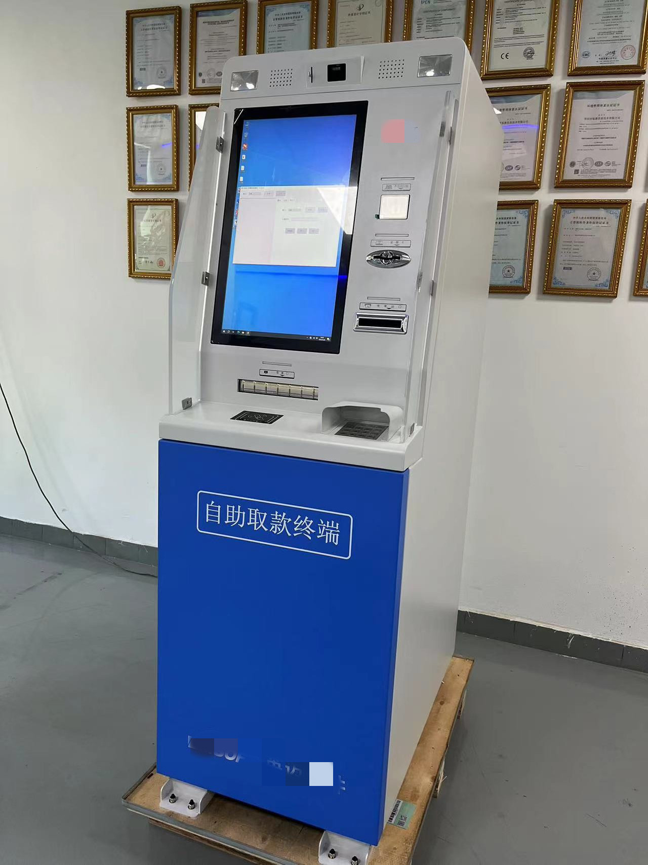 19inch High Safety Bulk Cash Deposit And Withdrawal Machine bank Atm Machine