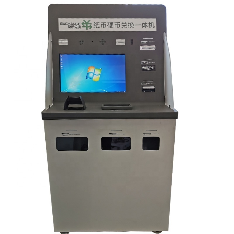 17 inch Touch Screen Bill Payment Kiosk / Self -Service Multi-function Cash Dispenser / ATM with Banknote Dispenser Module