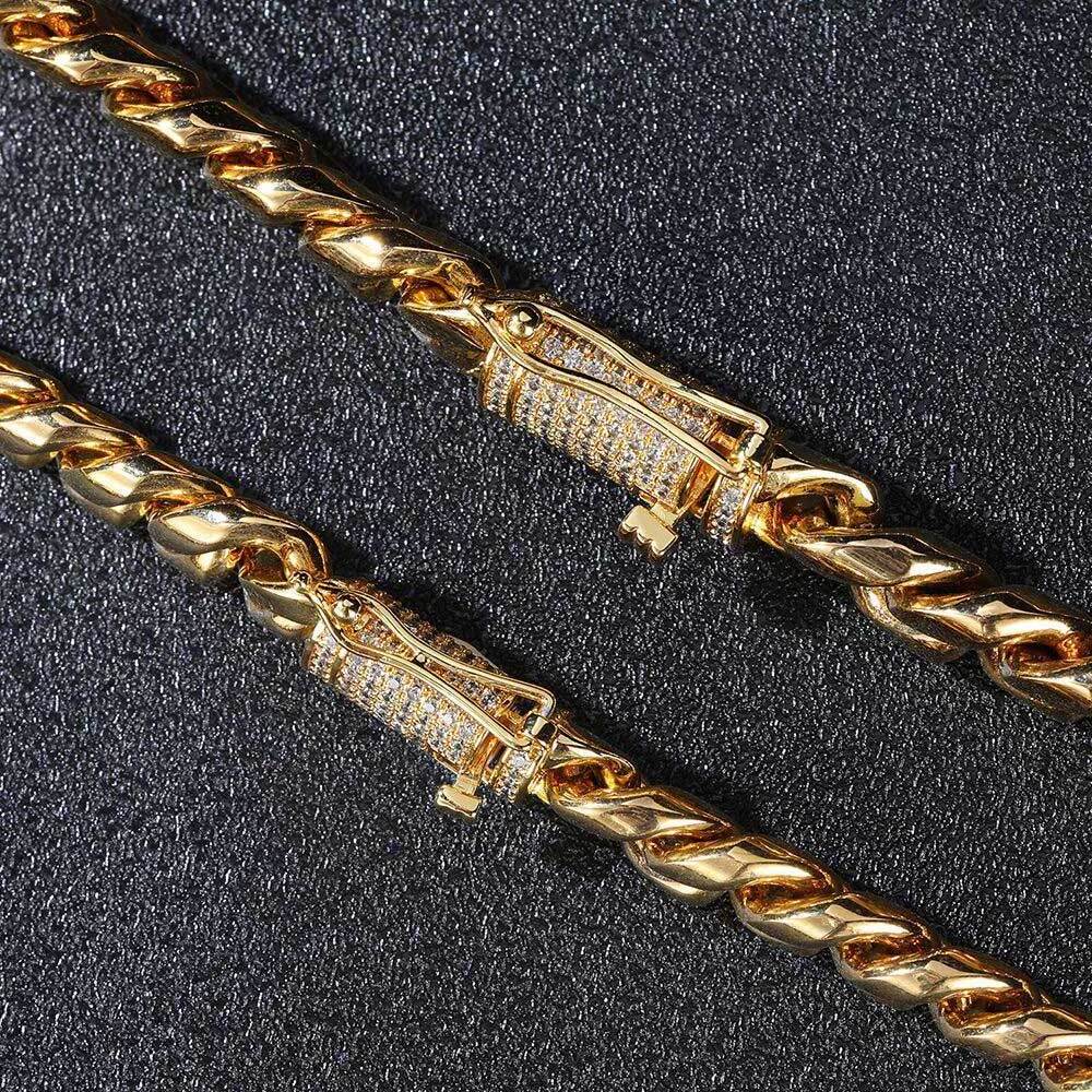 Gold Plated Stainless Steel Cuban Chains