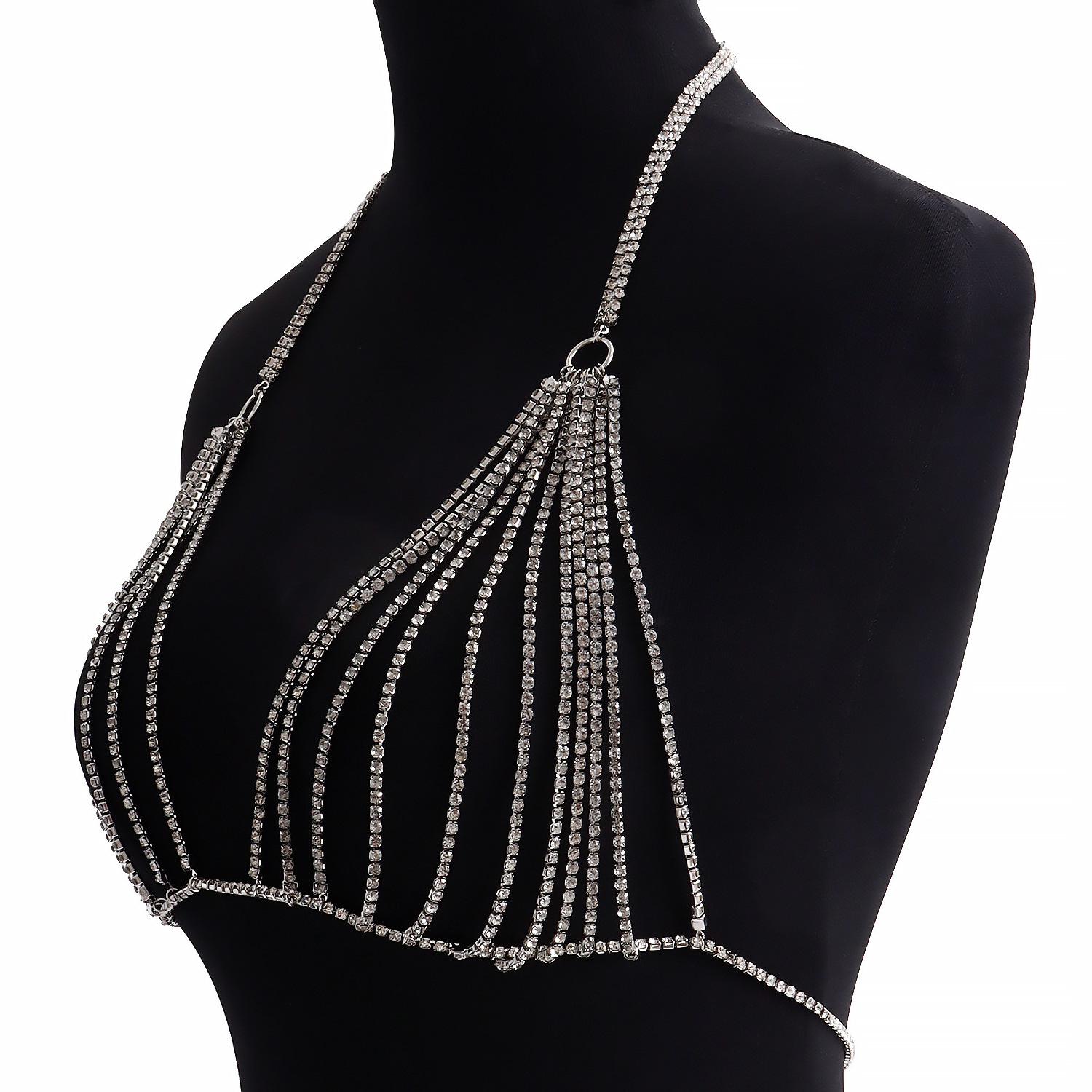 Sexy Diamond Bra Chain Body Jewelry  for  Party