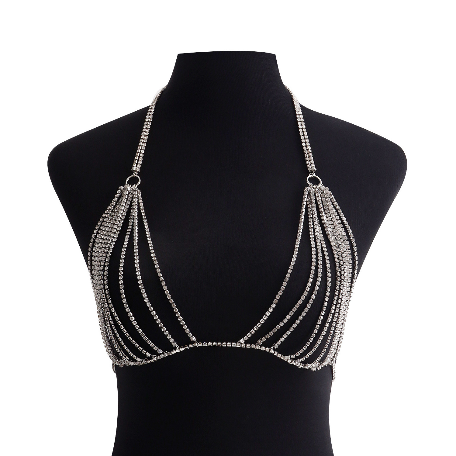 Sexy Diamond Bra Chain Body Jewelry  for  Party