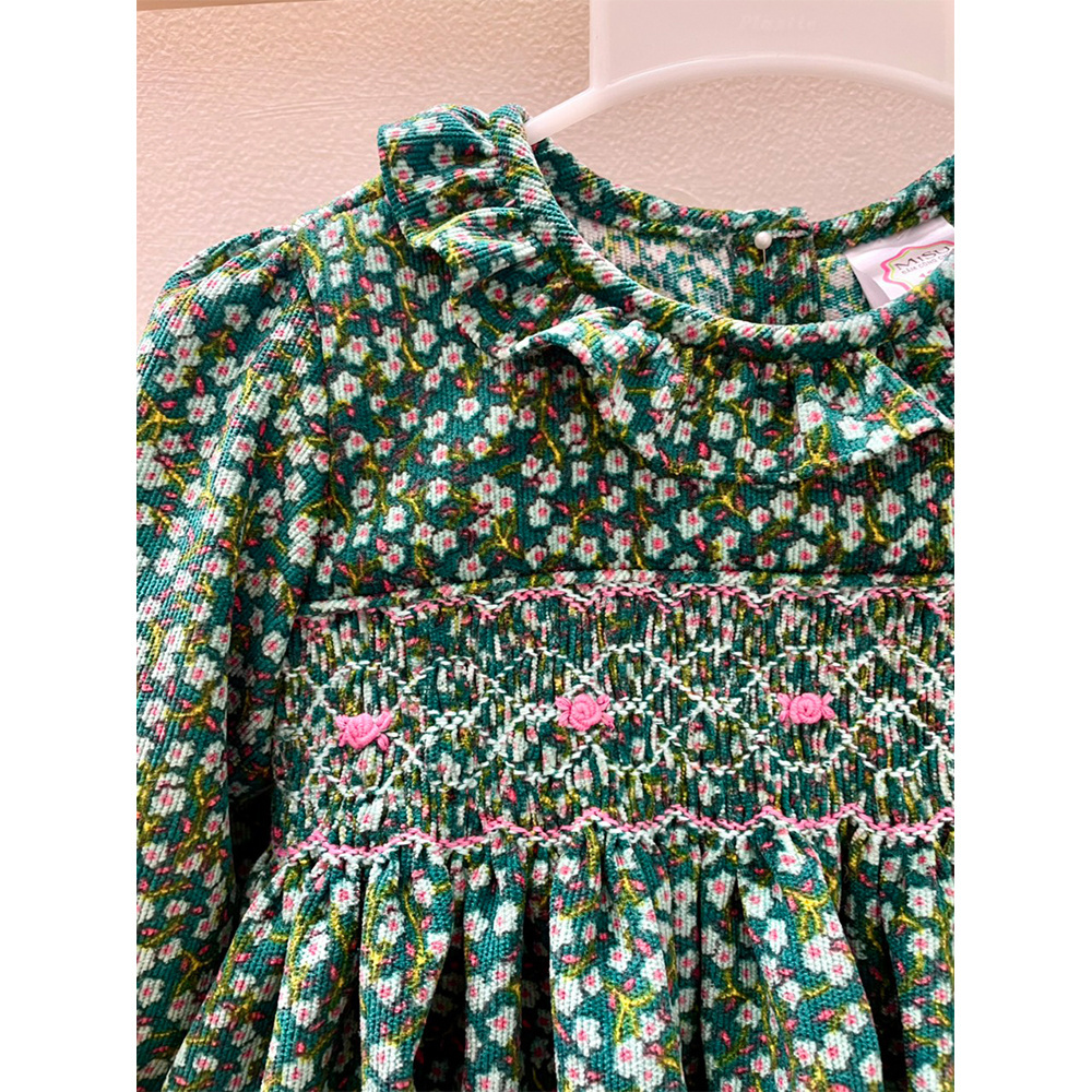 Summer Baby Toddler Clothes Long Sleeve Floral Cotton Little Girl Casual Baby Kids Flower Dress