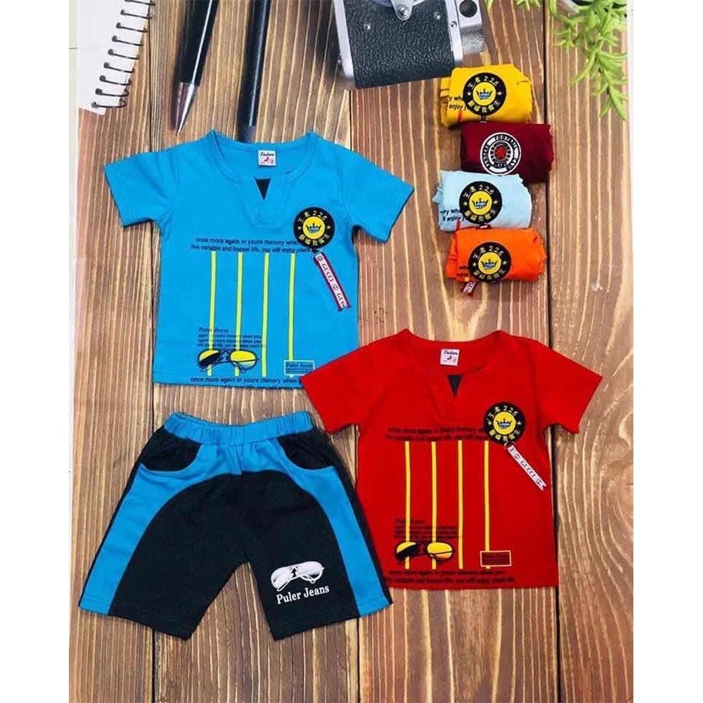 Baby Boy New Clothes Cartoon Cute Stripe Printed Cotton Long Sleeve Two-piece Boy Clothes Casual Baby Suit 1-6 Years Old