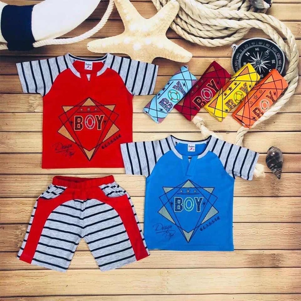 Baby Boy New Clothes Cartoon Cute Stripe Printed Cotton Long Sleeve Two-piece Boy Clothes Casual Baby Suit 1-6 Years Old