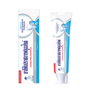 AHQ Relief Sensitivity Fluoride-Free Toothpaste Thai version protect sensitive teeth 108g OEM/ODMservice toothpaste manufacturer