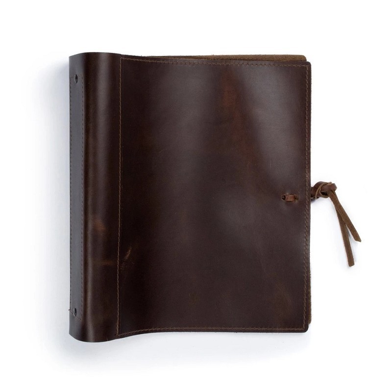 Custom cover notebook for A4 leather journal soft leather with loose-leaf binder suit to 8.5