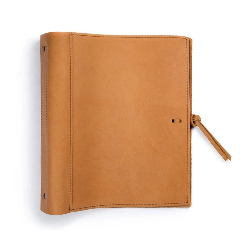 Custom cover notebook for A4 leather journal soft leather with loose-leaf binder suit to 8.5