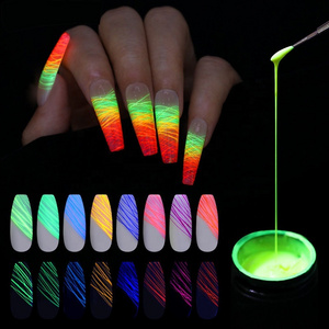 Luminous Drawing Elastic Drawing Glue Nail Gel Glow In The Dark Spider Glue