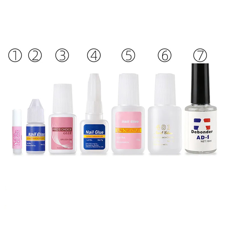 Waterproof Nail Glue With Brush Fast Drying Strong Adhesive False Acrylic Nail Tip Glue