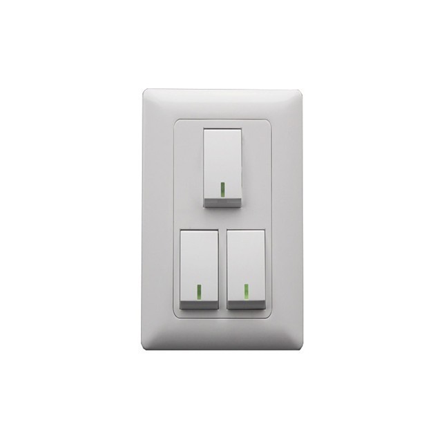 Electrical wall switches home indoor power switch 6 gang switch MF socket and indicator with dimmer provision