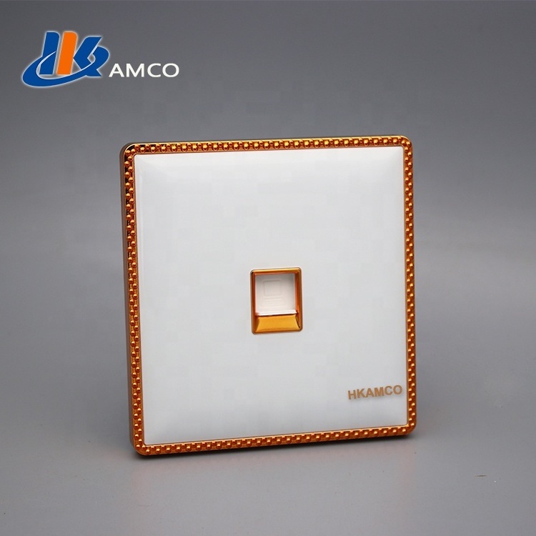 HKAMCO High quality white acrylic 3x3 switch cover plate