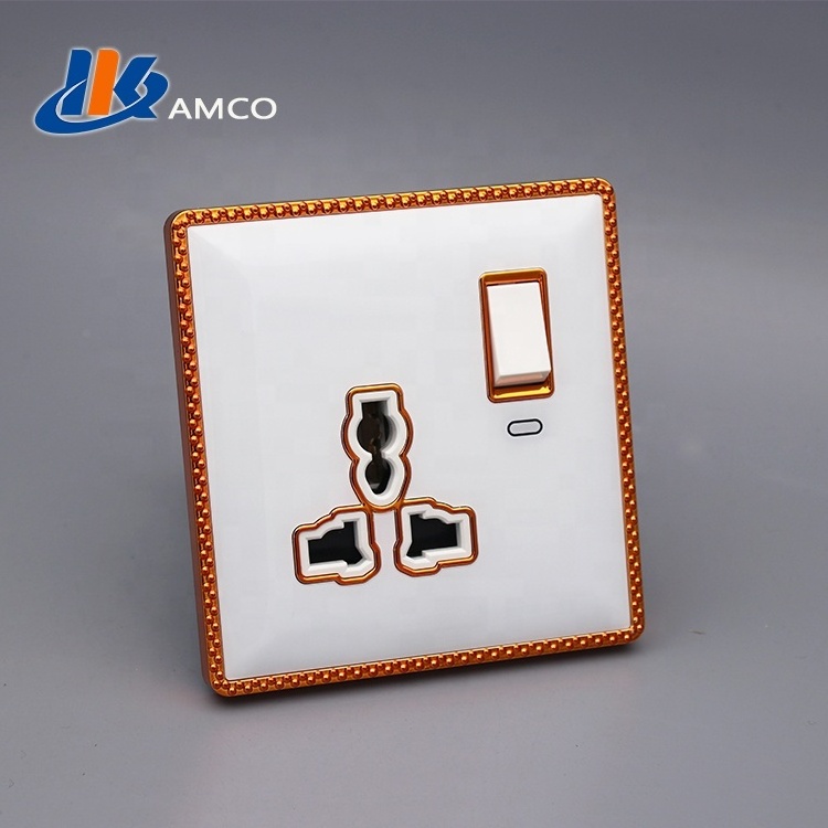 HKAMCO High quality white acrylic 3x3 switch cover plate