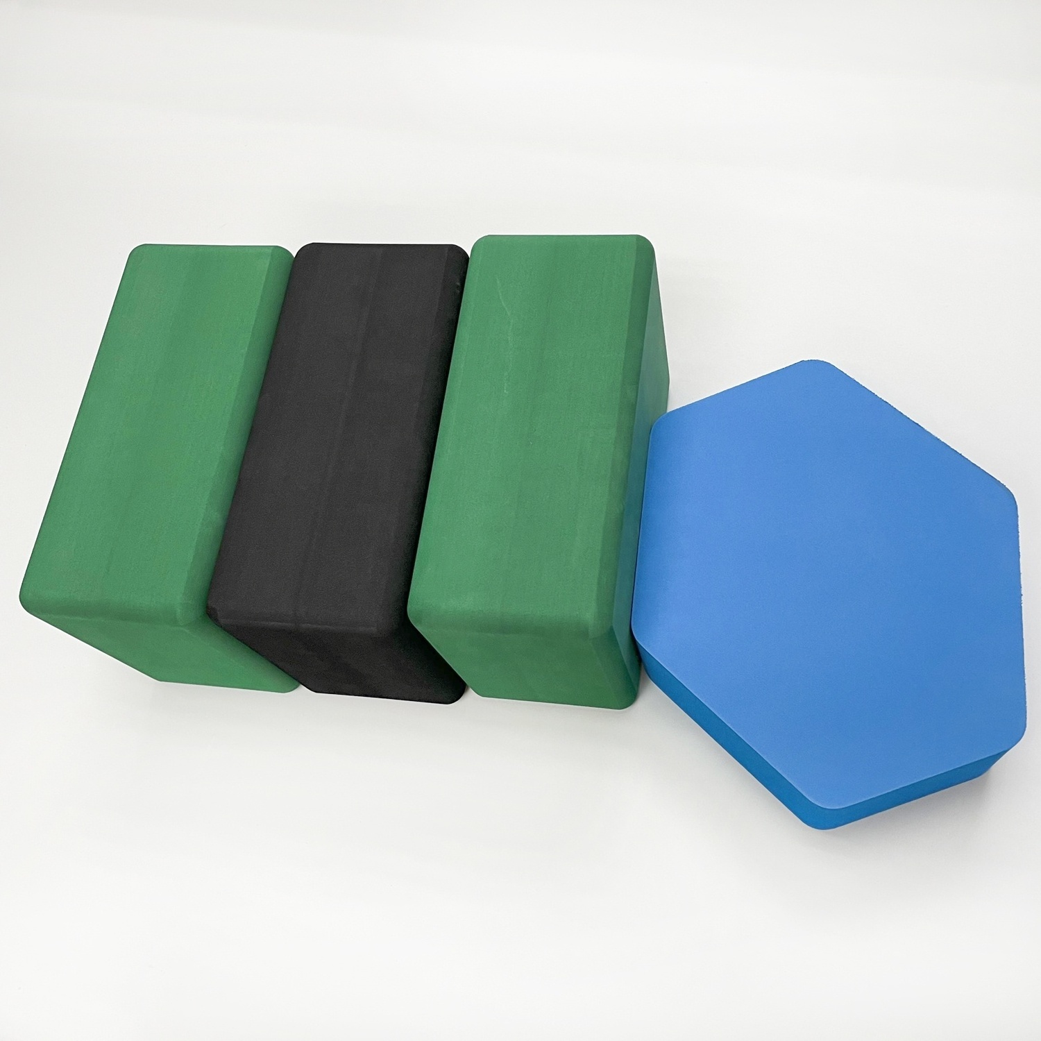 hunlon 4 in. Recycled Foam Yoga Blocks - extra density and firm in 400G balance yoga brick