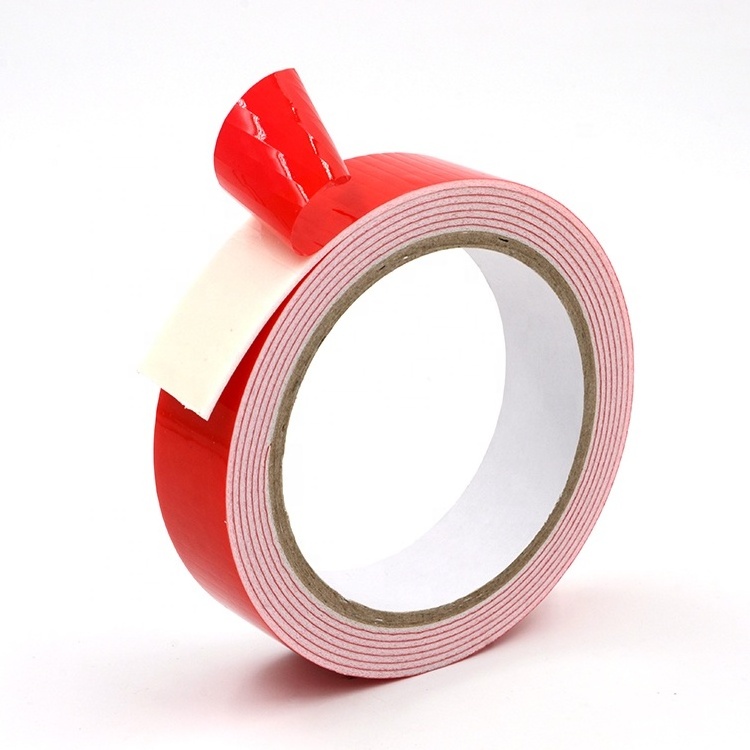 Strong adhesive easy removable heat resistant polyethylene double sided plate mounting fixing acrylic glazing pe foam tape