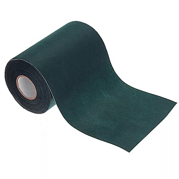 Self adhesive waterproof eco-friendly non-woven artificial grass seaming joining tape with middle seam on released film