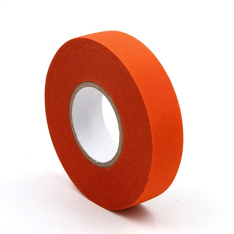 Orange black cloth 180mic 250mic 19mmx15m conductive automotive polyester wire harness pet tape for binding and fixing cables