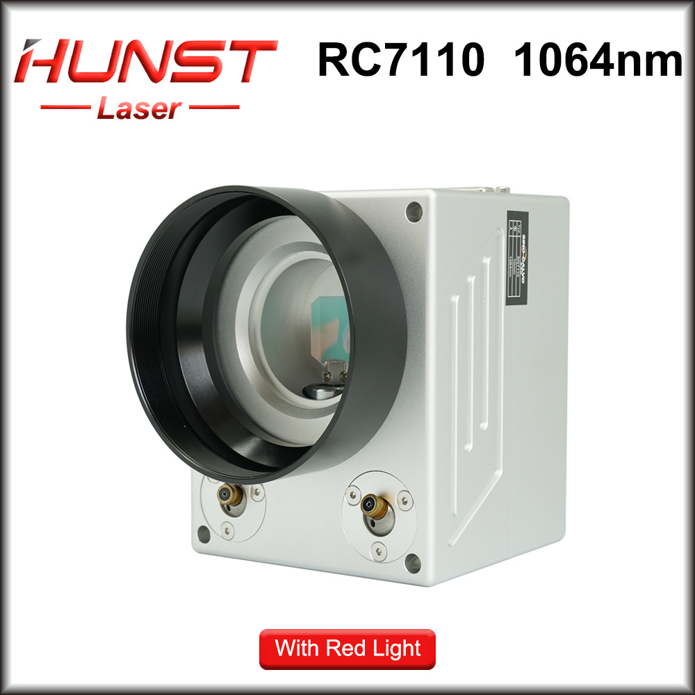 HUNST 1064nm Fiber Laser Scanning Galvo Head RC7110 SG7110 With Red Pointer 0-100W Input Aperture 10mm for Metal Marking Machine