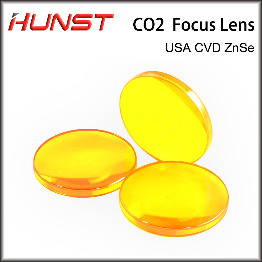 Hunst CO2 Laser Lens USA ZnSe Dia 25 28mm Focus 50.8 63.5 76.2 101.6 127mm for Laser Cutting Engraving Machine Spare Part