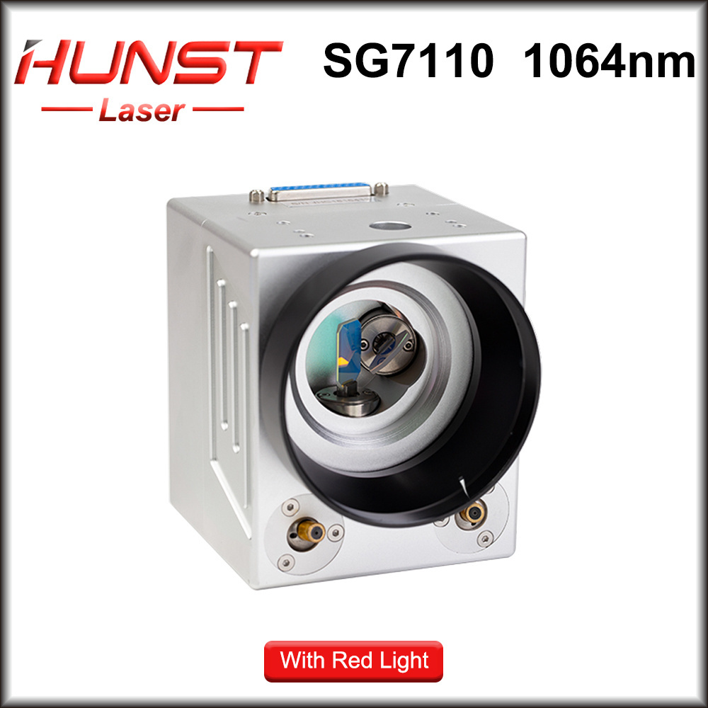 HUNST 1064nm Fiber Laser Scanning Galvo Head RC7110 SG7110 With Red Pointer 0-100W Input Aperture 10mm for Metal Marking Machine