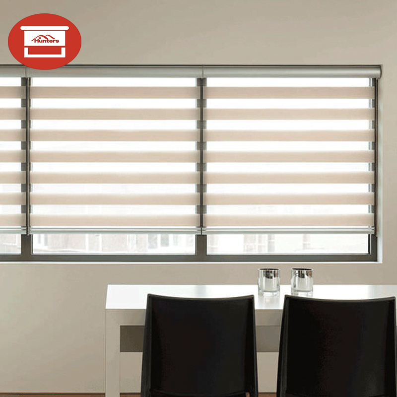 Horizontal heavy-duty roller blinds/Day night zebra roller blind kits