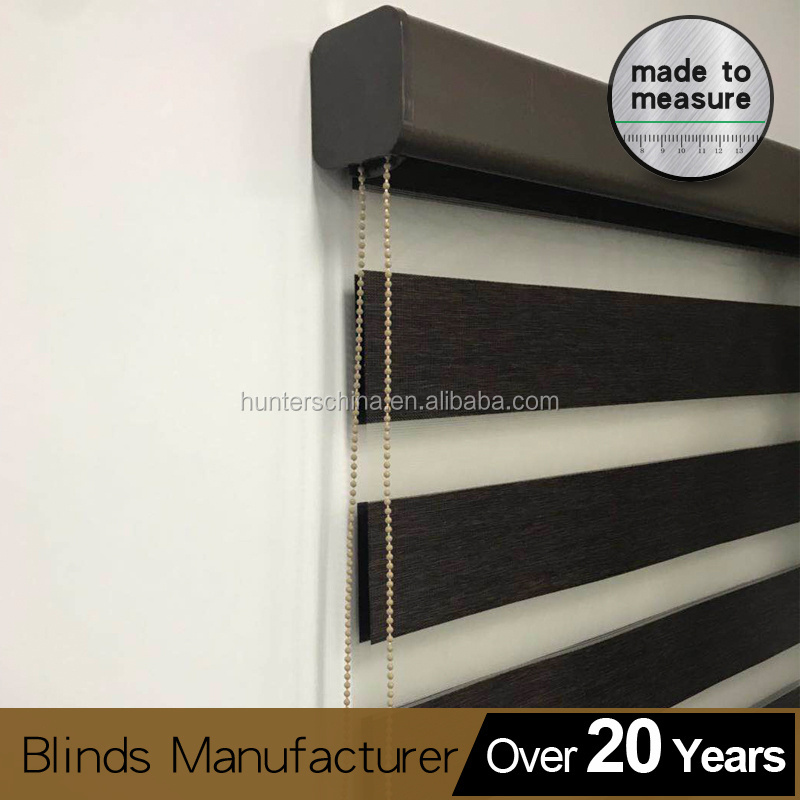 Horizontal heavy-duty roller blinds/Day night zebra roller blind kits