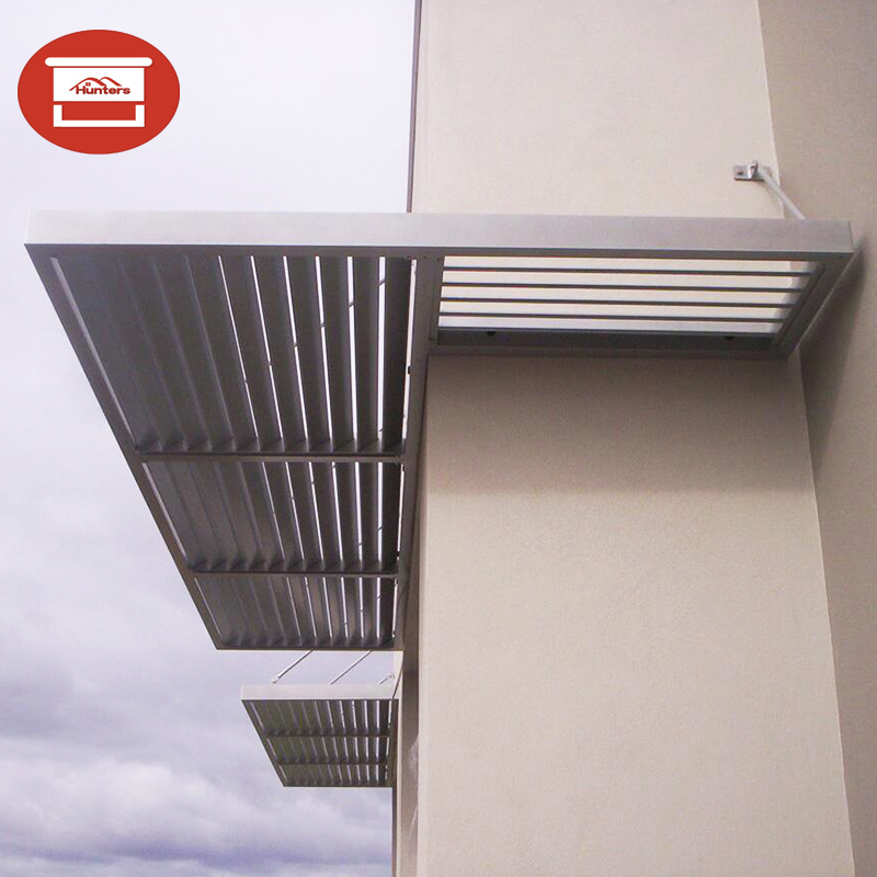 Exterior sun shade aerofoild blades aluminum Sun Louver for roof