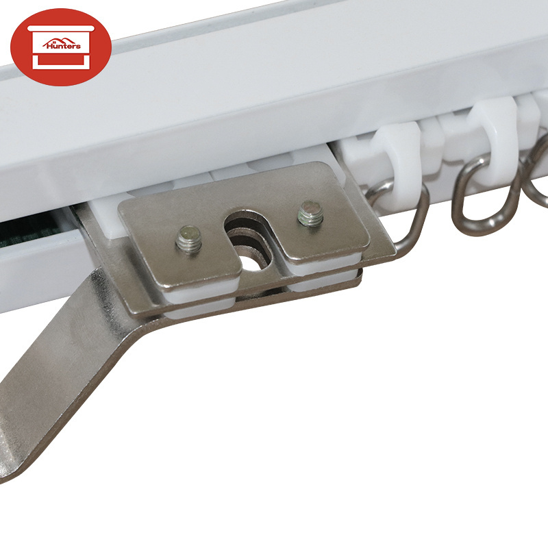 Wireless control curtain track Motor /Aluminum Alloy Motorised curved Curtain rail Track