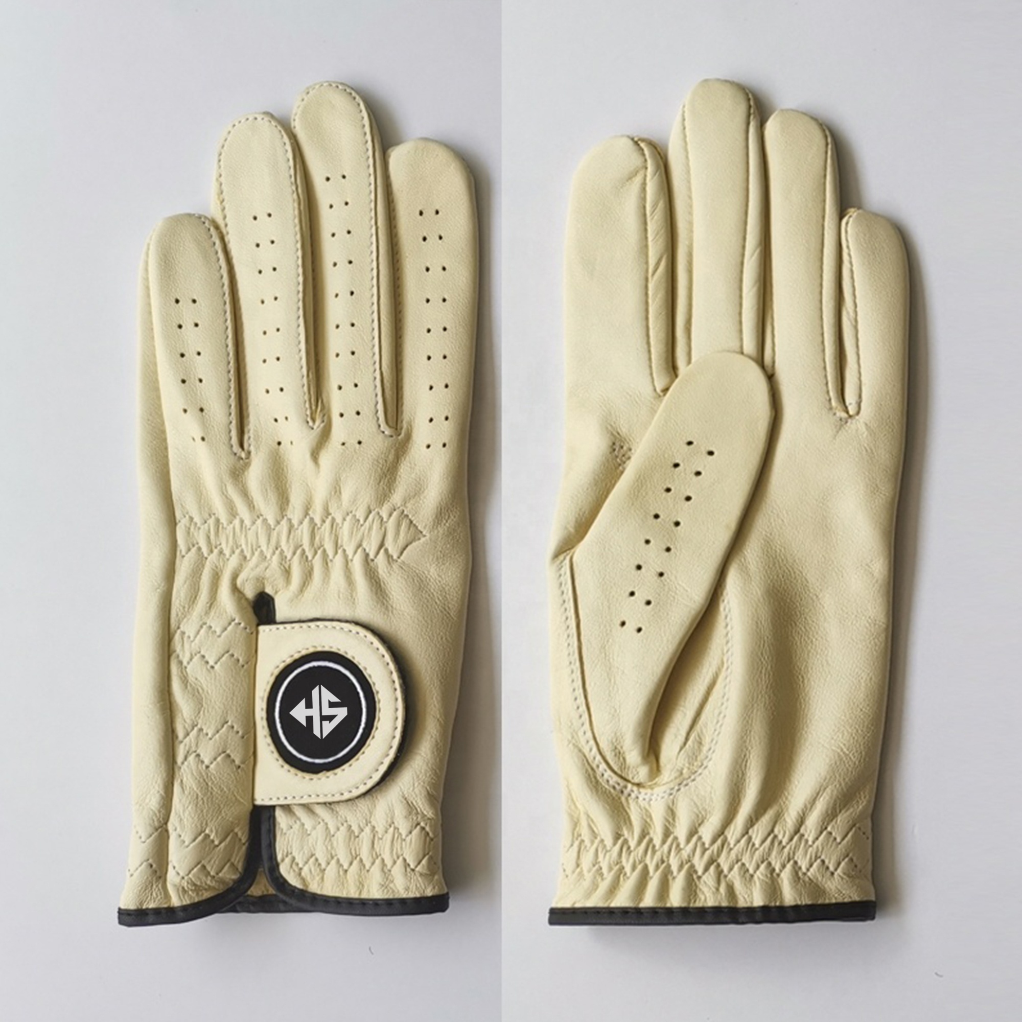 Best  Cabretta Leather Golf Gloves Men Golf Gloves Customized Logo Printing sheep Golf Gloves