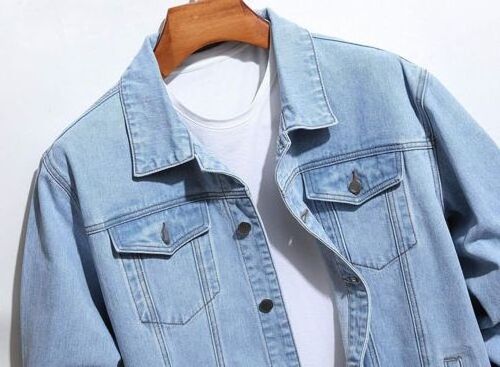 Brand New Men's Denim Jacket Yellow Pink Men's Street Clothing Denim Jacket Men High Street Hole Hip Hop Casual Jeans Jacket