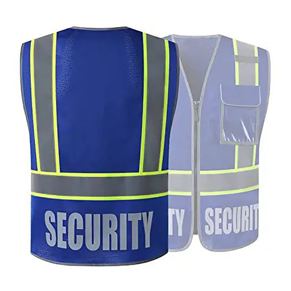 Reflective Safety Workwear Hi-Viz Traffic Illumination Night visibility Construction Roadway Emergency Outdoor Hi-Vis Blue Vest