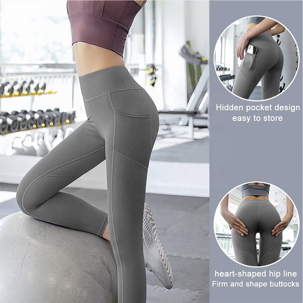 Dropshipping leggings high-waist tight-fitting sports fitness leggings women sweat yoga pants women legging