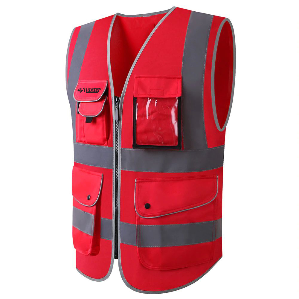 Wholesale Custom Made Fluorescent Orange Webbing Safety Vest with Safety Reflective Vest