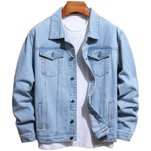 Brand New Men's Denim Jacket Yellow Pink Men's Street Clothing Denim Jacket Men High Street Hole Hip Hop Casual Jeans Jacket