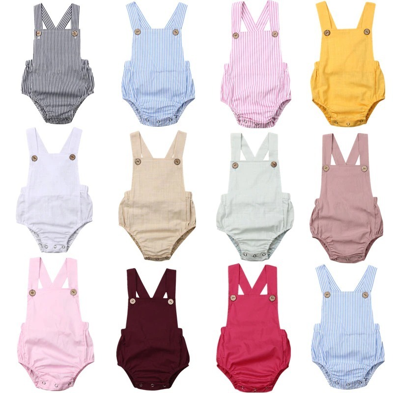 Factory custom newborn baby blank rompers jumpsuit bamboo baby romper