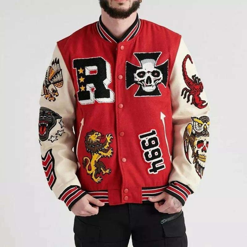 2023 Wholesale Men Varsity Jackets Letterman Jackets Custom Baseball Letterman Varsity Bomber Jacket