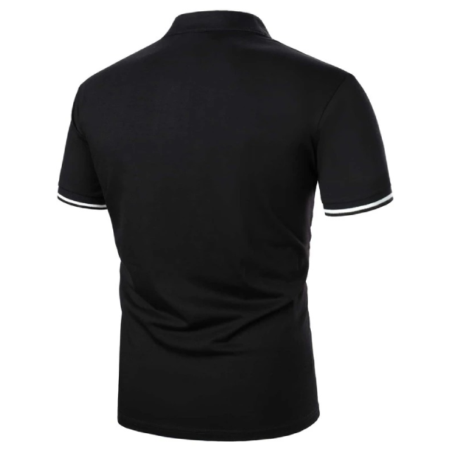 2023 New Fashion Cotton Polyester Polo Shirt Men Stand Collar high quality short Sleeve Men Polo T- Shirt