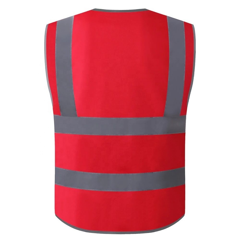 Wholesale Custom Made Fluorescent Orange Webbing Safety Vest with Safety Reflective Vest