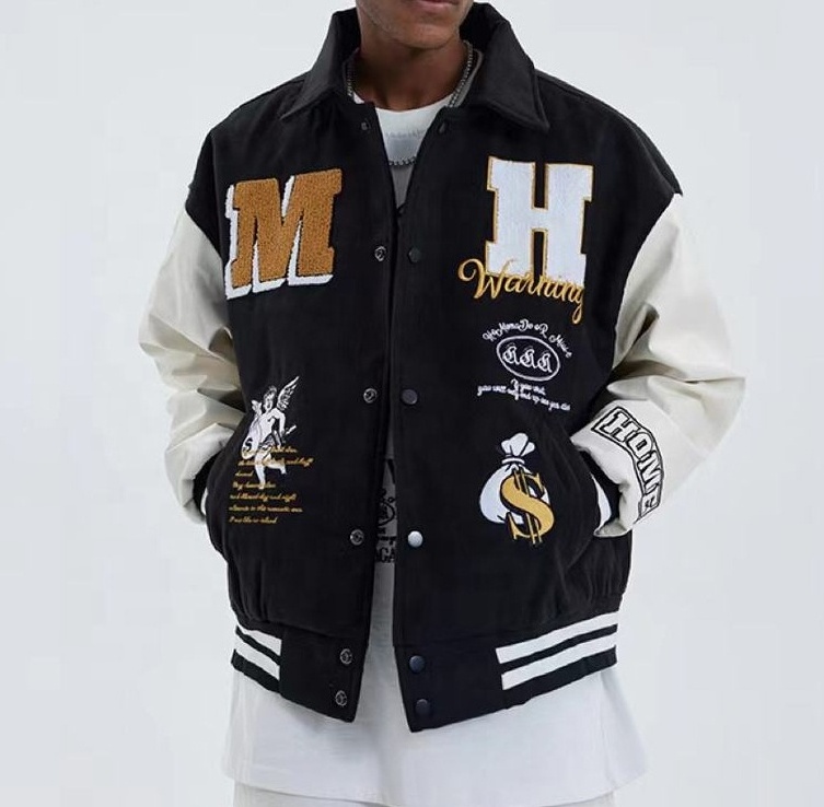 2023 Wholesale Men Varsity Jackets Letterman Jackets Custom Baseball Letterman Varsity Bomber Jacket