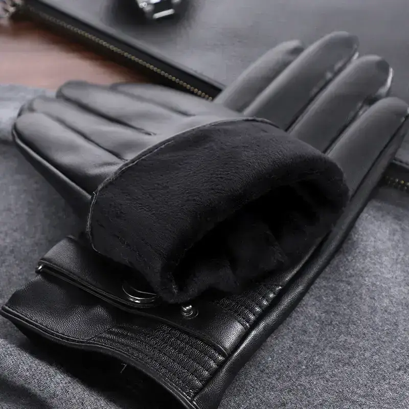 Winter Special ,MEN/women fashion dress Gloves Leather Gloves Hand Warmer, Black Winter Ladies' Dress Gloves