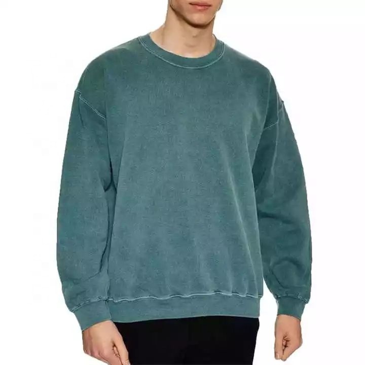 ODM Cotton Blank Crewneck Plain Sweatshirts Original Materials Sweater Men's Sweat Wear Embroidery O Neck Shirt